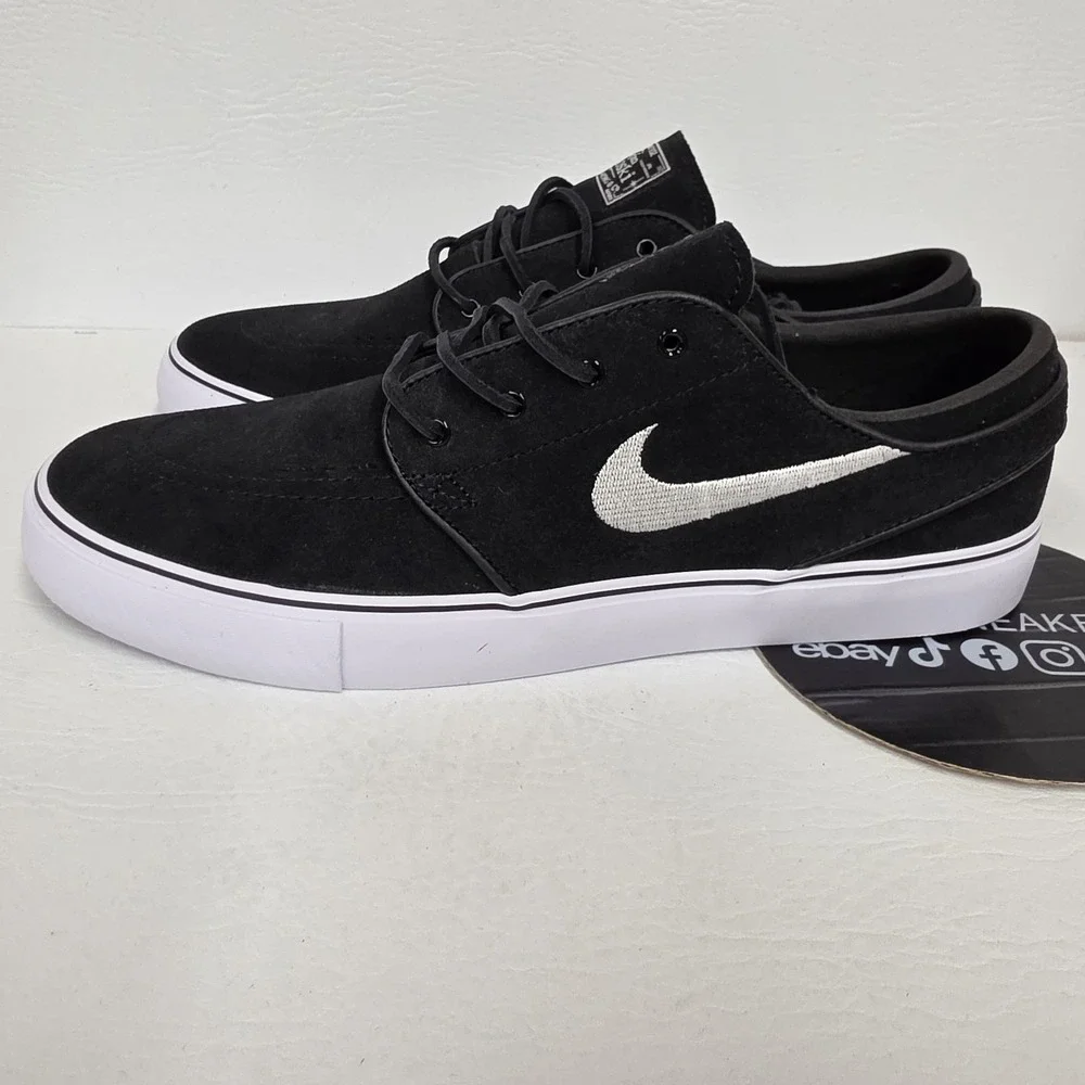 Nike SB Stefan Janoski+ Black Suede Skate ShoesFD6757- 001 Men's Size 10.5